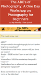 Mobile Screenshot of abcsofphotography.doattend.com