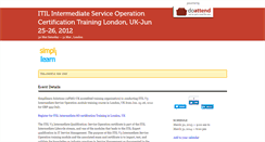 Desktop Screenshot of itilintermediatesolondon.doattend.com