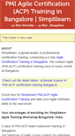 Mobile Screenshot of agilecertificationbangalore.doattend.com