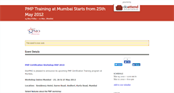 Desktop Screenshot of pmptraininginmumbai.doattend.com