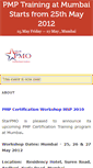 Mobile Screenshot of pmptraininginmumbai.doattend.com