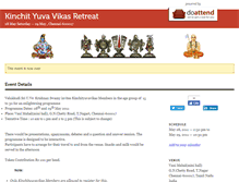 Tablet Screenshot of kinchityuvavikasretreat.doattend.com