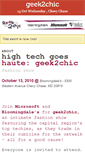 Mobile Screenshot of geek2chic.doattend.com