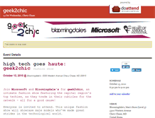 Tablet Screenshot of geek2chic.doattend.com
