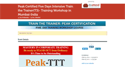 Desktop Screenshot of peak-train-the-trainer-mumbai.doattend.com