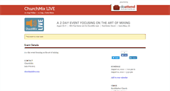 Desktop Screenshot of churchmixlive.doattend.com