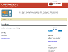 Tablet Screenshot of churchmixlive.doattend.com