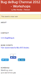 Mobile Screenshot of bugdebug-chennai2012-workshops.doattend.com
