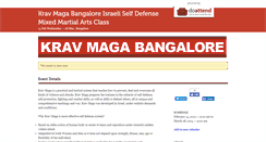 Desktop Screenshot of kravmagabangalore.doattend.com