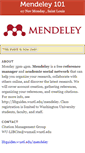 Mobile Screenshot of mendeley-nov7-2011.doattend.com