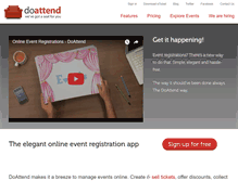 Tablet Screenshot of doattend.com
