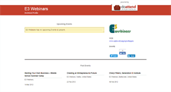 Desktop Screenshot of e3webinars.doattend.com