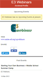 Mobile Screenshot of e3webinars.doattend.com