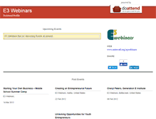 Tablet Screenshot of e3webinars.doattend.com
