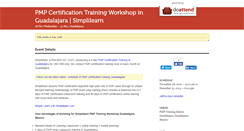 Desktop Screenshot of pmptrainingguadalajara.doattend.com