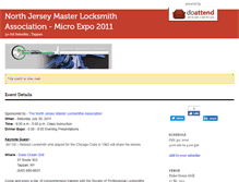 Tablet Screenshot of njlocksmithexpo.doattend.com